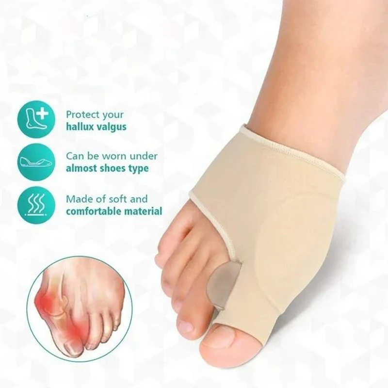 Toes Corrector Big Toe Separator Protector Bunion Sleeve Straighteners Bunion Corrector Regulator Sock Feet Care Tool