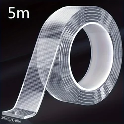 Ultra - Strong Clear Nano Double - Sided Adhesive Tape - Removable, Waterproof, Heavy - Duty, Extra Sticky for Versatile Applications (5m)