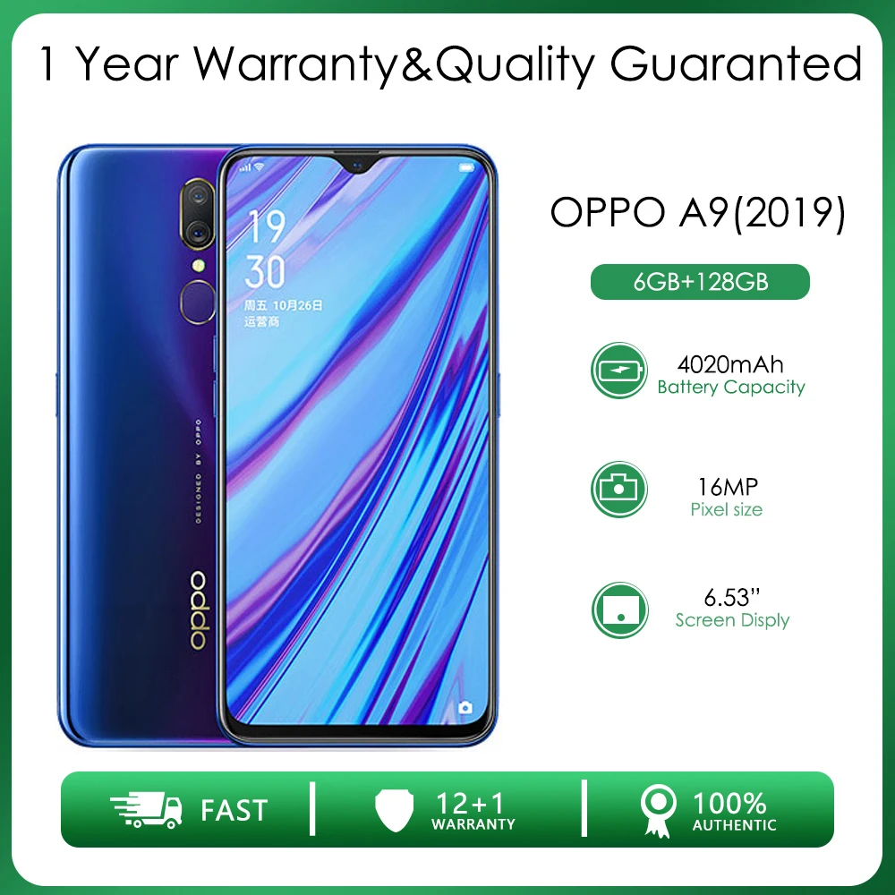 Oppo A9 (2019) Original Unlocked 6.53"inch 4/6gb Ram 128gb Rom 4g Lte ...