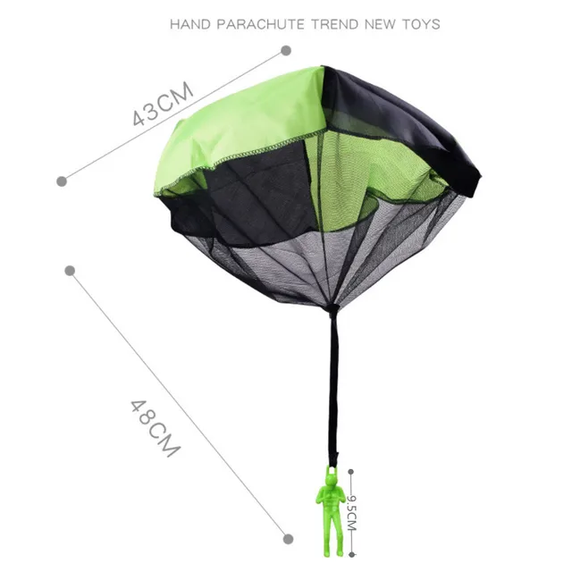 Kids Hand Throwing Parachute Toy for Children's Educational Parachute with Figure Soldier Outdoor Fun Sports Play Game Kids Game 5