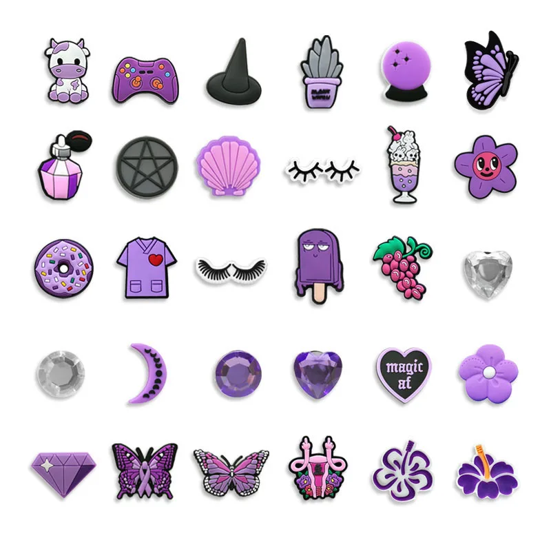 Croc Charms Grapes Mysterious Crystal Ball Shells Shoe Accessories Ornament for Women Girls 1PCS,shoe charms,shoe decorations,garden shoe accessories