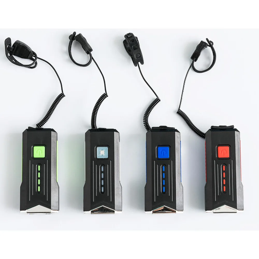 Bicycle mountain bike USb charging with horn power display headlight riding flashlight equipment_voghion.com