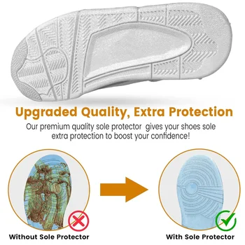 Shoe Sole Protector for Sneakers High Heels Replace Repair Soles Prevent Oxidation Turns Yellow Outsole Non-Slip Self-adhesive 2