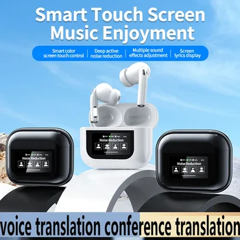 Wireless BT5.4 Real Time Translator Earbuds YW07 ANC Noise Cancelling 144 Languages Instant Translated Smart Voice Translator 1