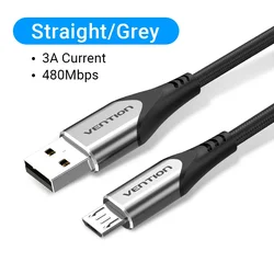 Enhanced Fast Charging Micro USB Cable - 1M (Aluminum Grey)
