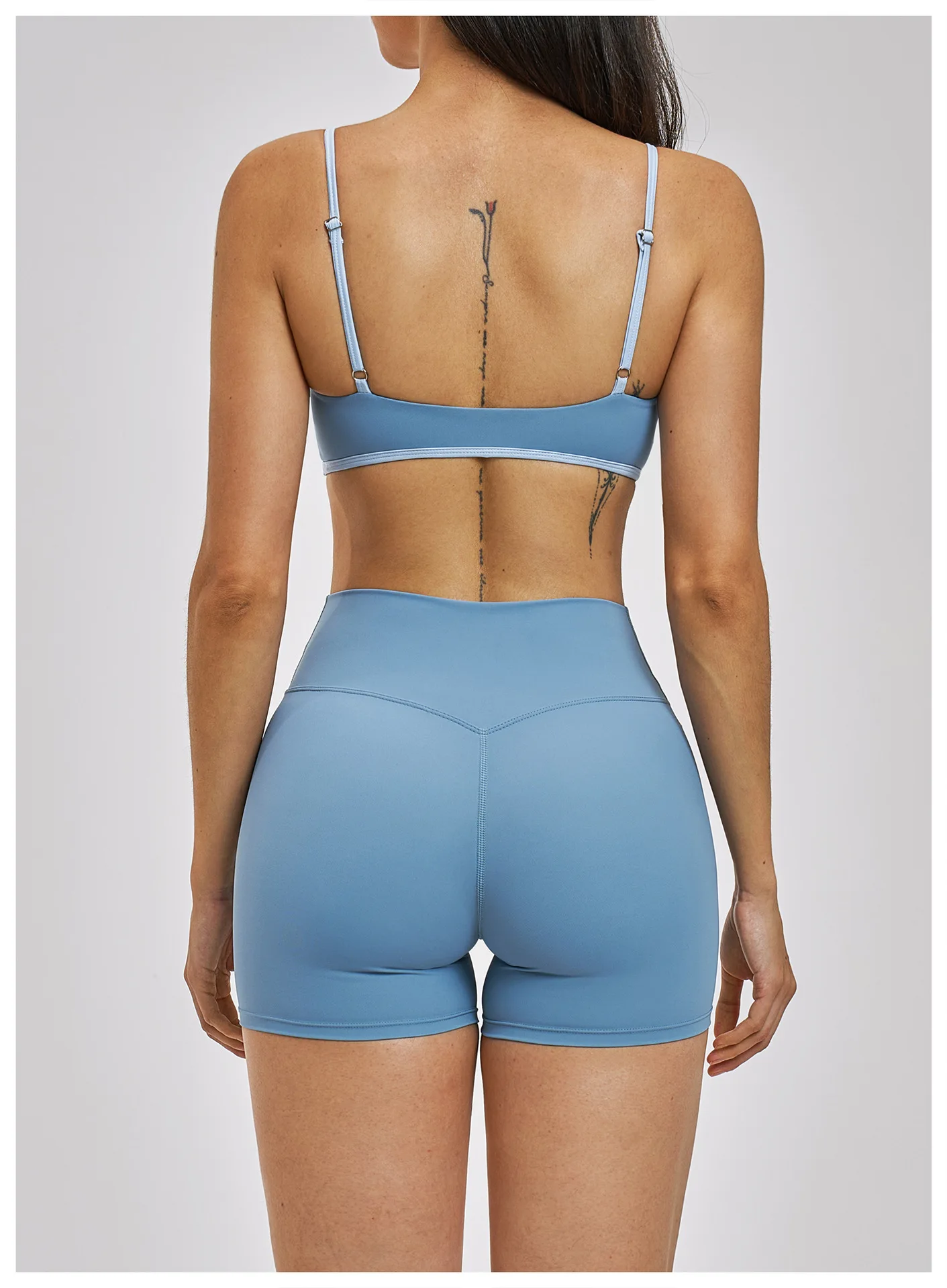 Women Sports Bra False Two-piece Push-up Shockproof Running Bra_voghion.com