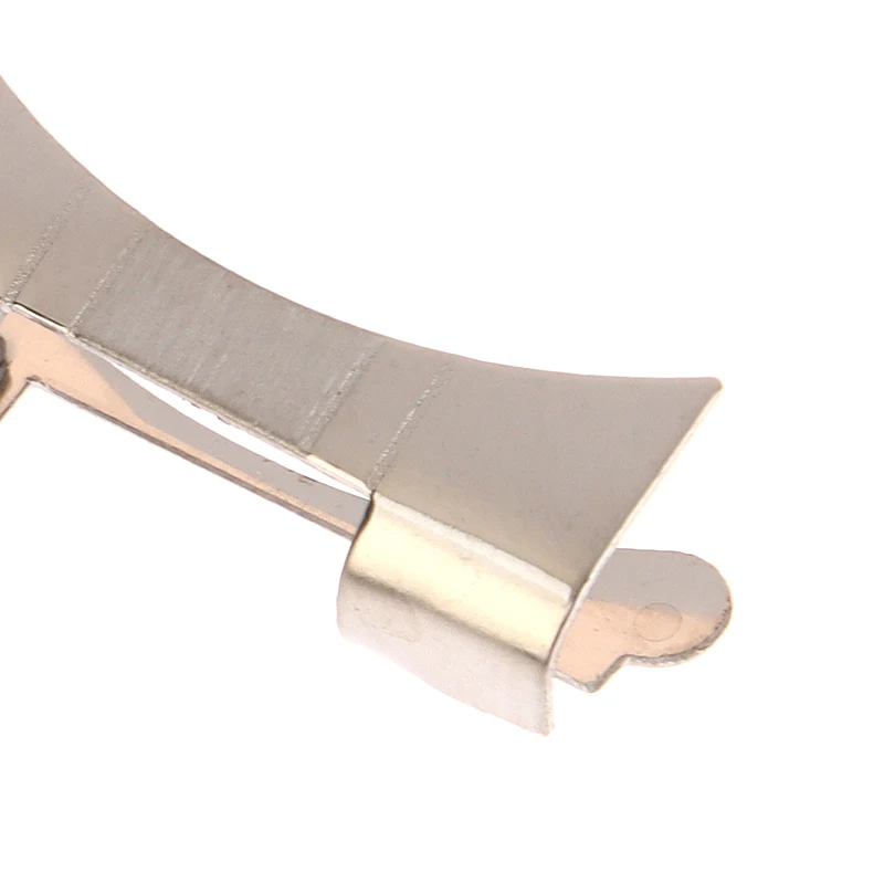 Stainless Steel Flat Curved End Watch Strap Connector - Metal Band Link Connector