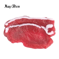 Lifelike Artificial Pork Steak Display Prop for Kitchen and Market Photography (Artificial Pork)