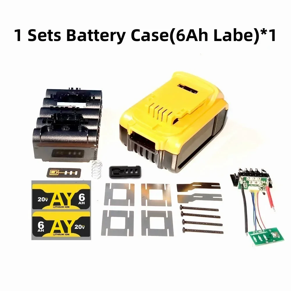 

18650 Battery Case Parts for DeWalt 20V Max Cordless Tool for 20V Max 6.0Ah Li-Ion Battery DCB200 DCB203 DCB205