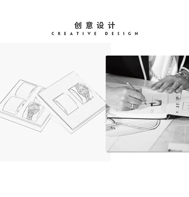 Stackable 2/4/6 Grid Watch Display Stand with Adjustable Cushions for Watches, Bracelet... - SKU GDS01725 - UGI Packaging