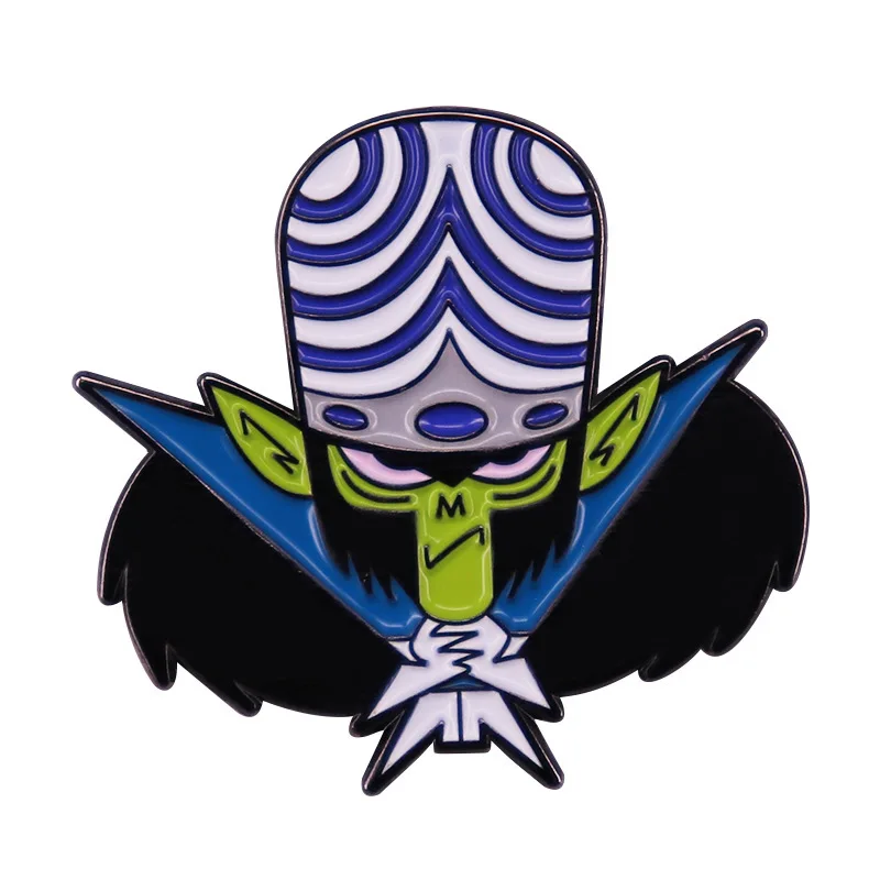 

Anime Mojo Jojo Cosplay Cartoon Costume Props Metal Badge Pin Alloy Brooch Accessories