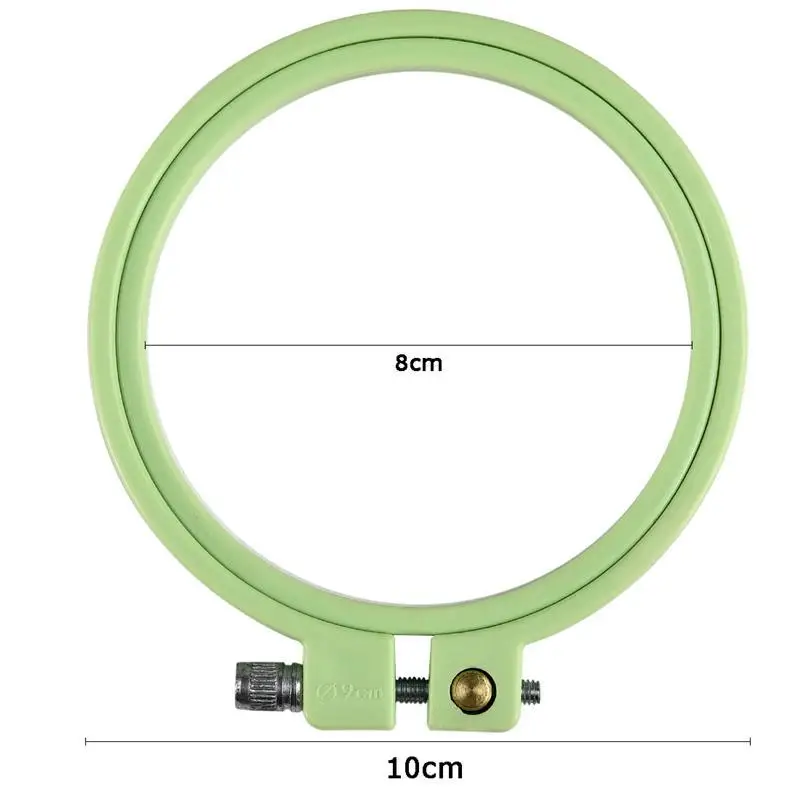 Square Plastic Embroidery Hoops Set - 5 Sizes for DIY Crafting and Sewing Projects