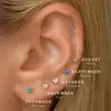 New Fashion Shinny Butterfly Studs Earring for Women Girl Copper Ear Bone Nail Daily Wear Jewelry Birthday Gifts 2