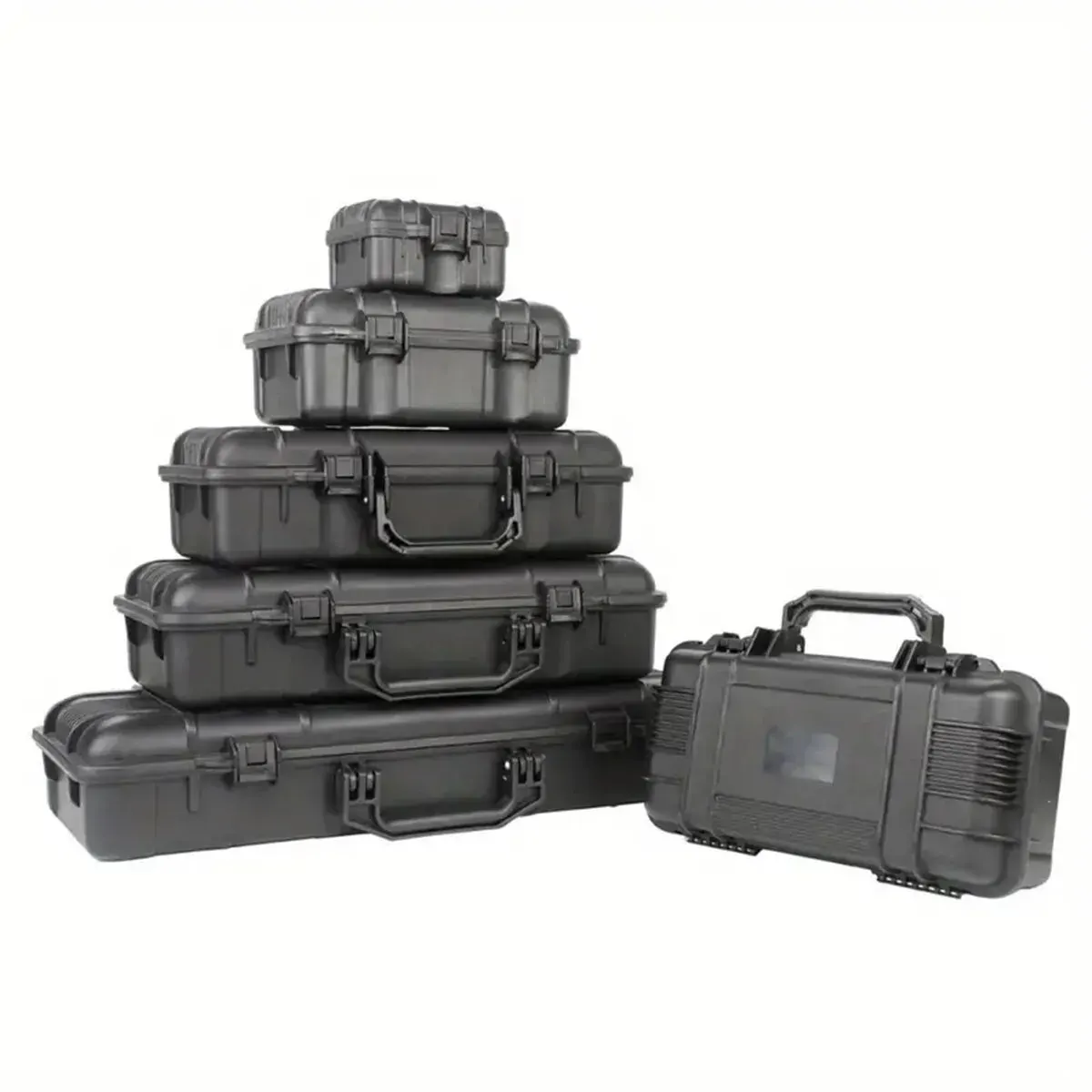 Water-repellent Hard Carry Tool Case Bag Organizer Storage Box,Camera Sealed Shockproof Safety Instrument Toolbox With Sponge 2