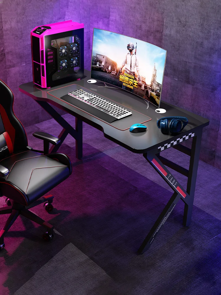 

Esports desk and chair combination set, computer desk, desktop, home desk, bedroom, simple office desk