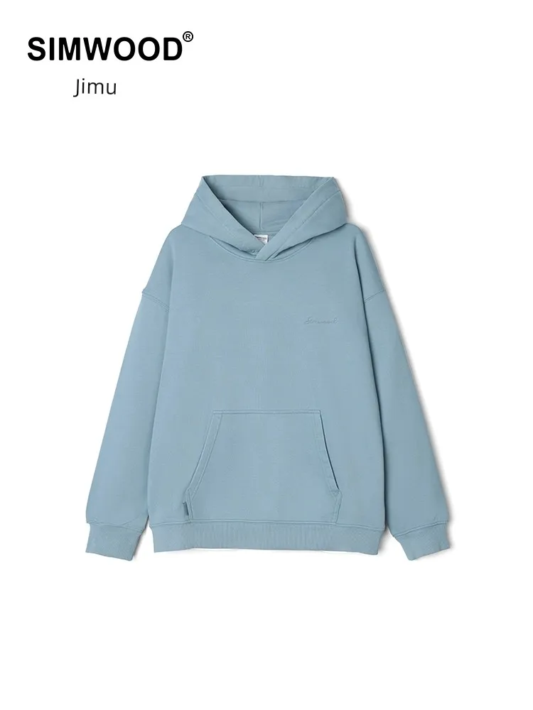 

Simwood CharCoal Ground Hoodie EmbroidErEd