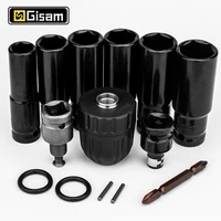14Pcs Set Electric Impact Wrench Hexs Socket Adapter Kit Drill Chuck Drive Adapter SET for Electric Drill Wrench Screwdrivers 1