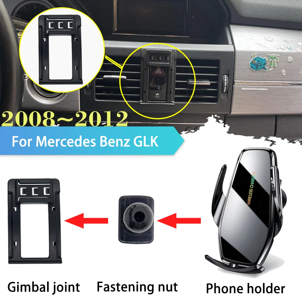 30w Car Phone Holder For Mercedes Benz Glk Class 280 300 350 X204 2008