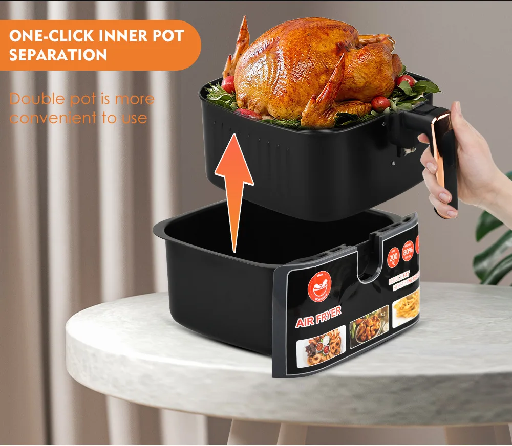 Raf Air Fryer 8 Liter Multi-Functional Intelligent 1700W Automatic Fryer