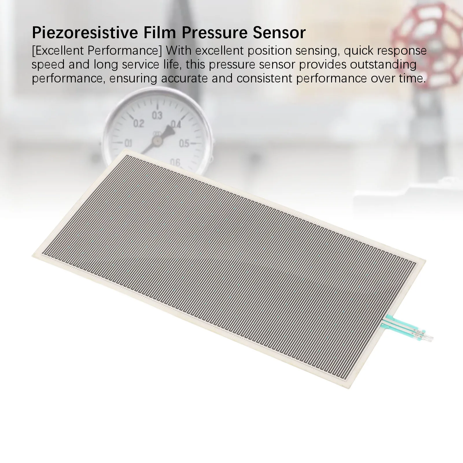 Thin Film Pressure Sensor 100x200mm 10‑1000g Range Flexible Piezoresistive Force Sensitive Resistor Thin Film Pressure Sensor