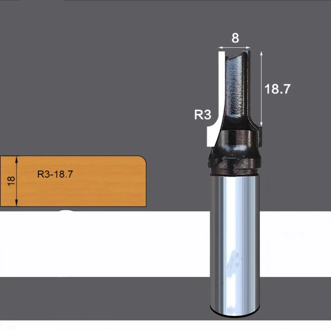 

Cabinet Door EdgeChamfer Cutter TCT CNC Engraving Machine Tool Straight Knife Trimming Drill Slotting Woodworking Milling Cutter