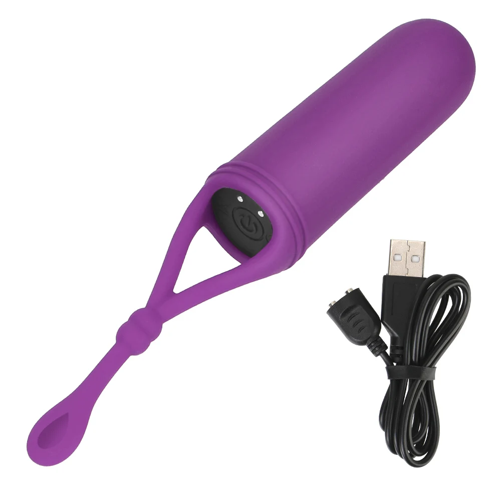 Ei Vibrator Bullet 10 Geschwindigkeit G-Punkt Massagegerät Klitoris Stimulation Sexspielzeug für Frauen USB Magnetische Aufladung_voghion.com