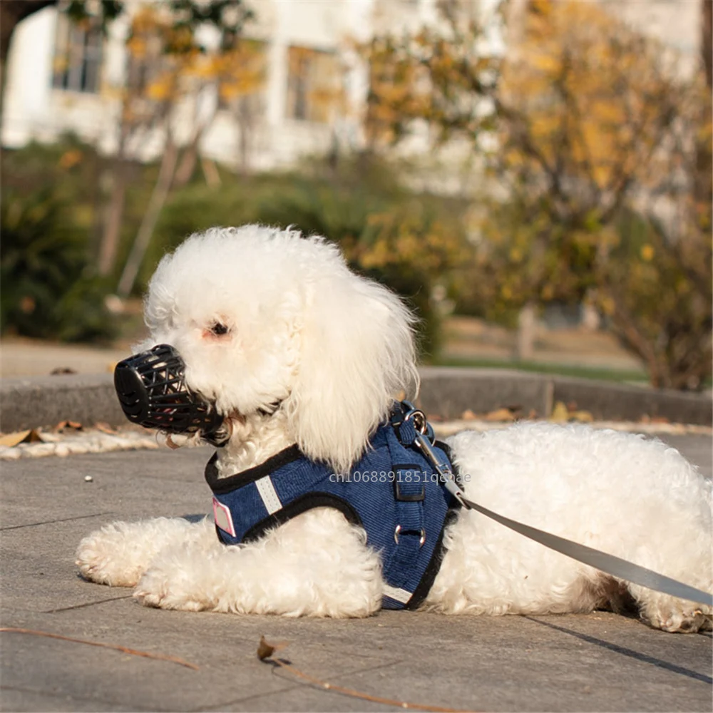 7 Sizes Pet Dog Anti Barking Muzzle for Small Medium Large Dogs Adjustable Mouth Mask Anti-Biting Training Toys Pets Accessories dog muzzle