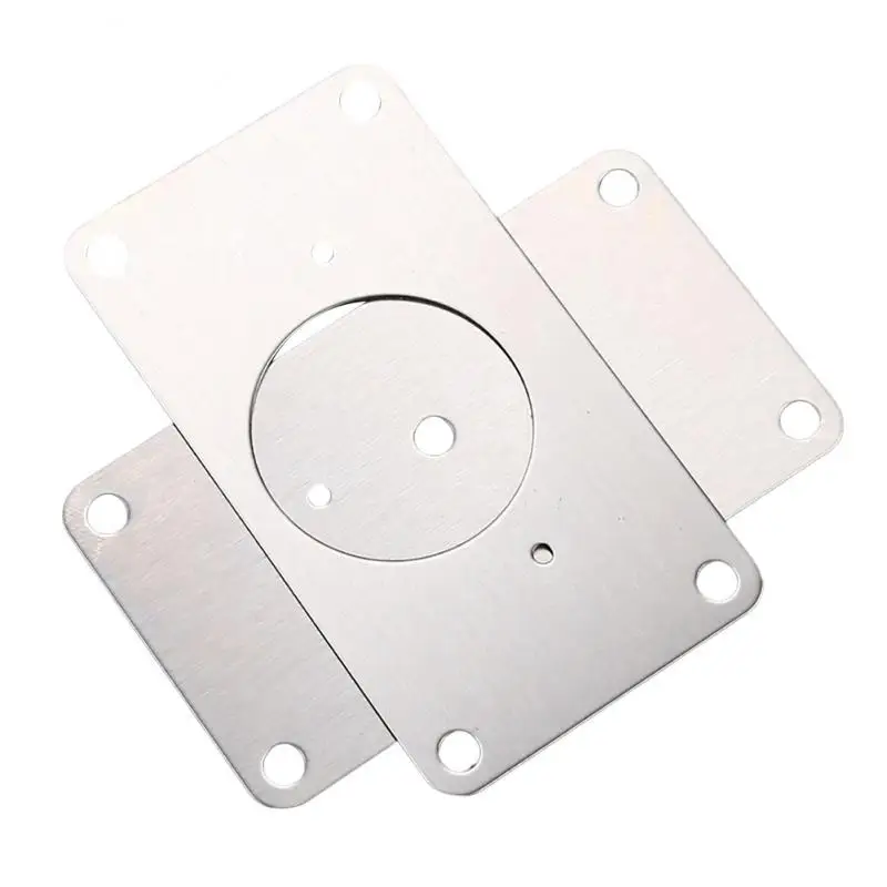 Cabinet Hinge Repair Plate Kit Kitchen Cupboard Door Hinge Mounting Plate With Holes Flat Fixing Brace Brackets Household Tools