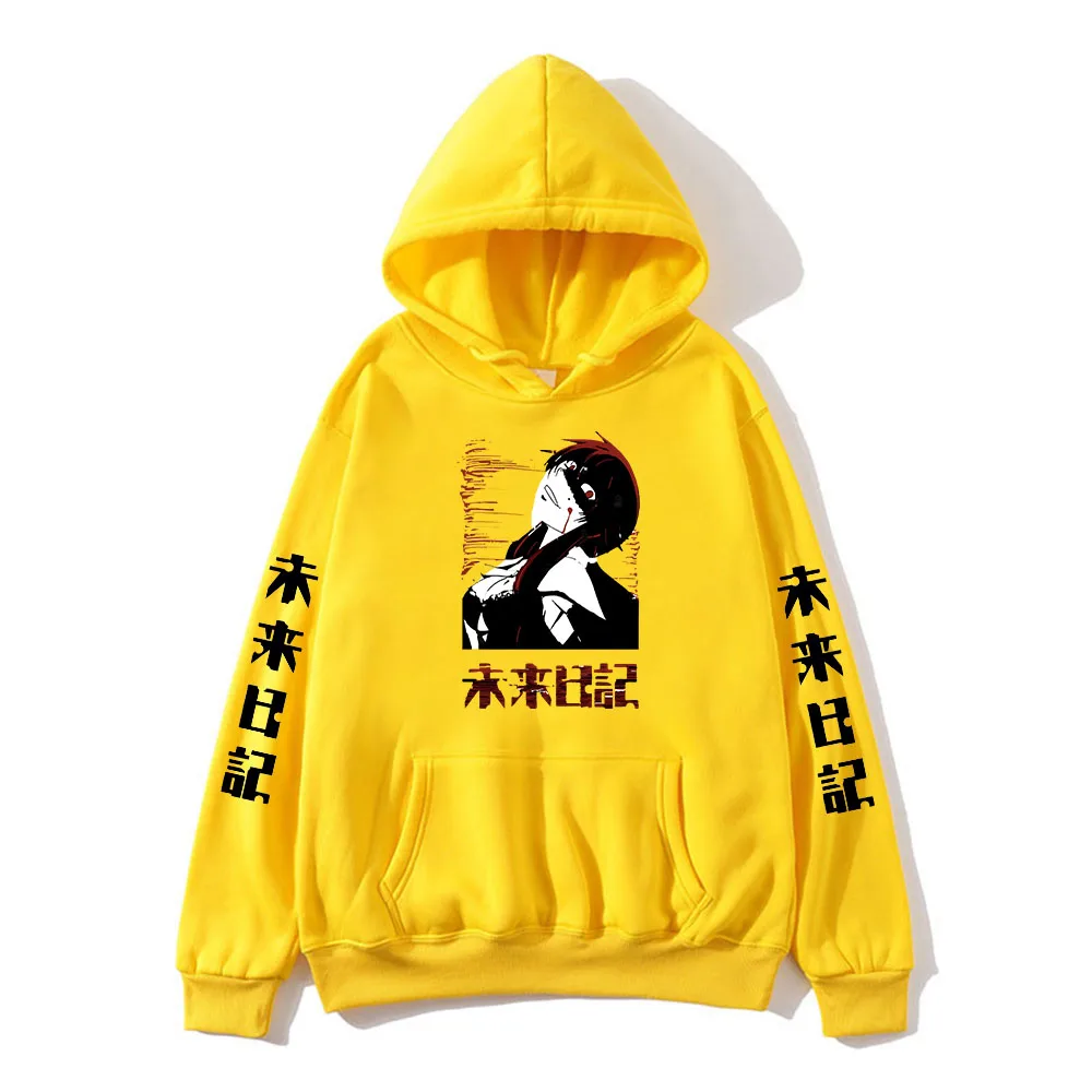 

Mirai Nikki Future Diary Japanese Anime Hoodies Cute Manga/Comic Sweatshirt Cartoon Print Streetwear Regular Boys/girls Clothing