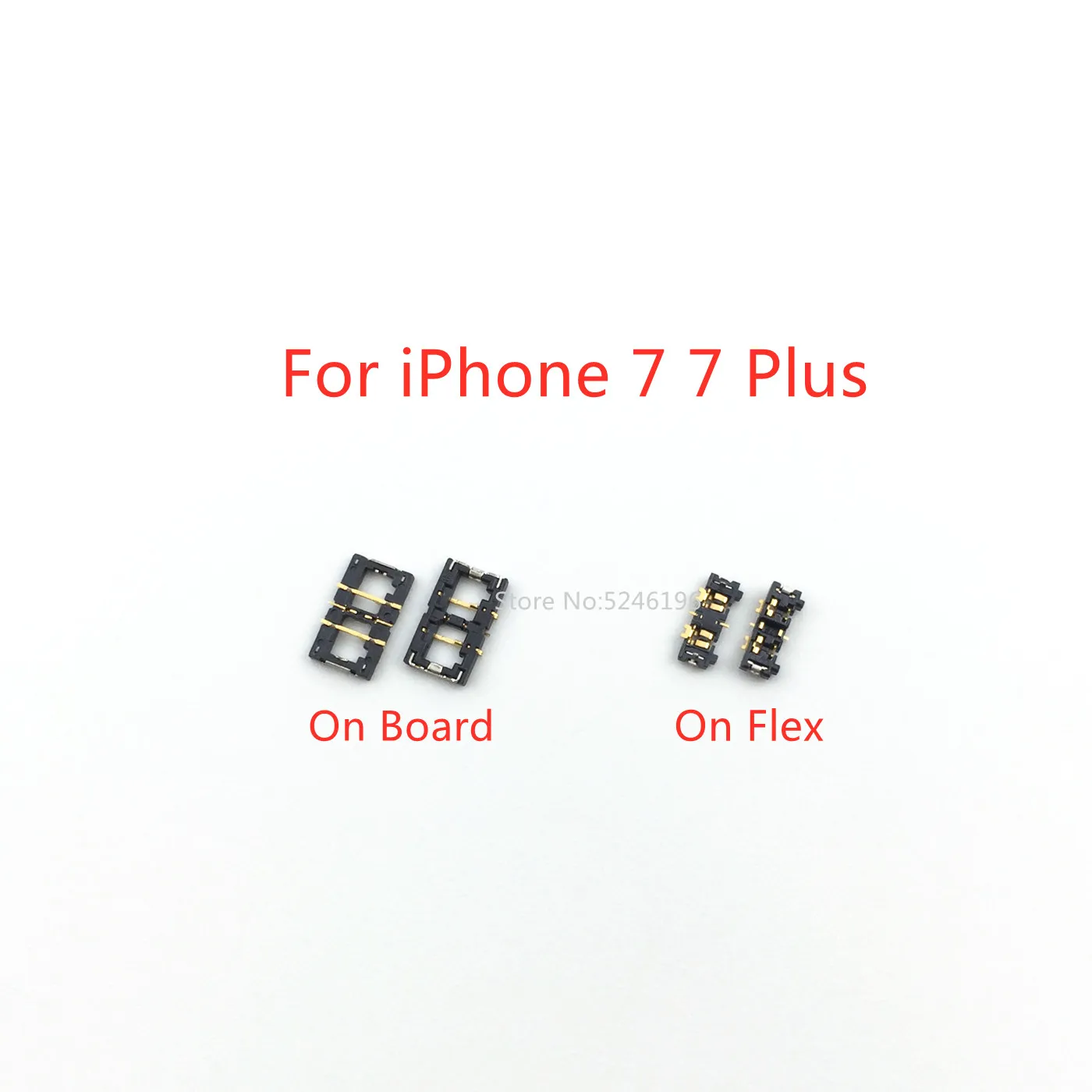 

5-10Pcs FPC Battery Flex Clip Connector For iPhone 7 7 Plus 7Plus Plug On Board