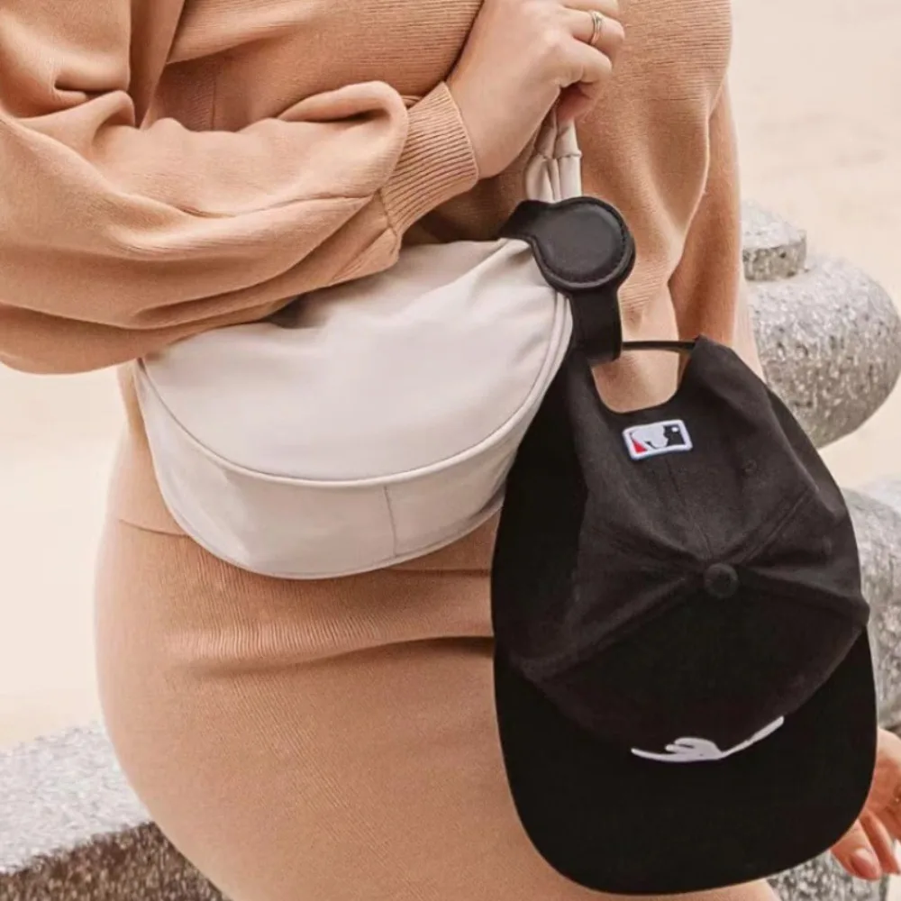PU Leather Hat Clip Portable Solid Color Keeper