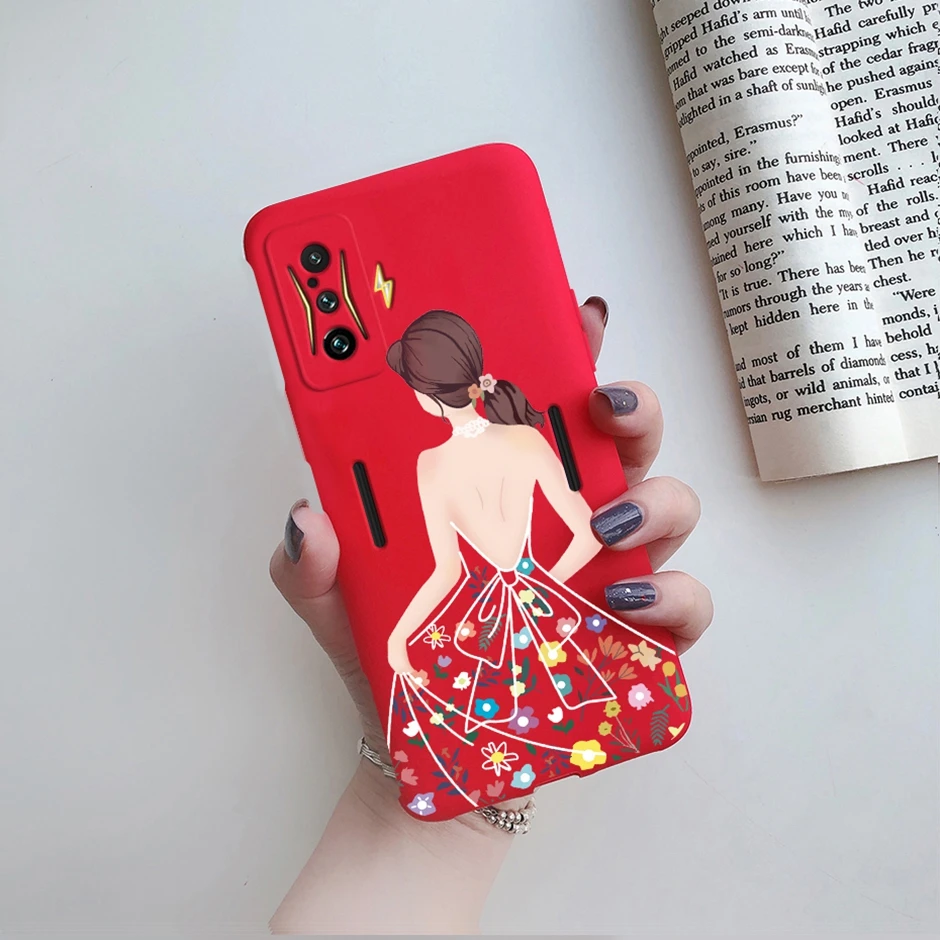 Elegant Shockproof Silicone TPU Phone Case - Cute Fashion Design for Xiaomi Poco & Redmi Gaming Phones