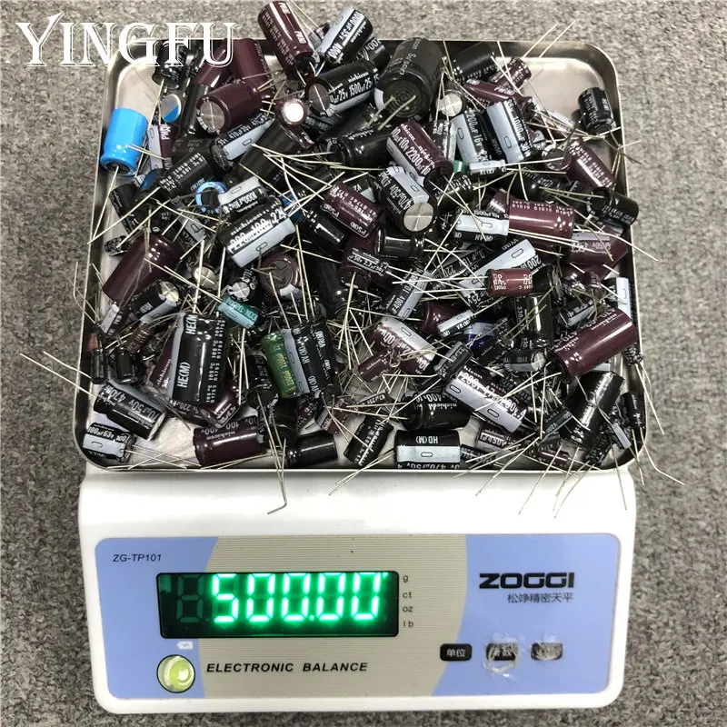 500gram/lot Mixed Electrolytic Capacitor Sale For Diy Lover Repair
