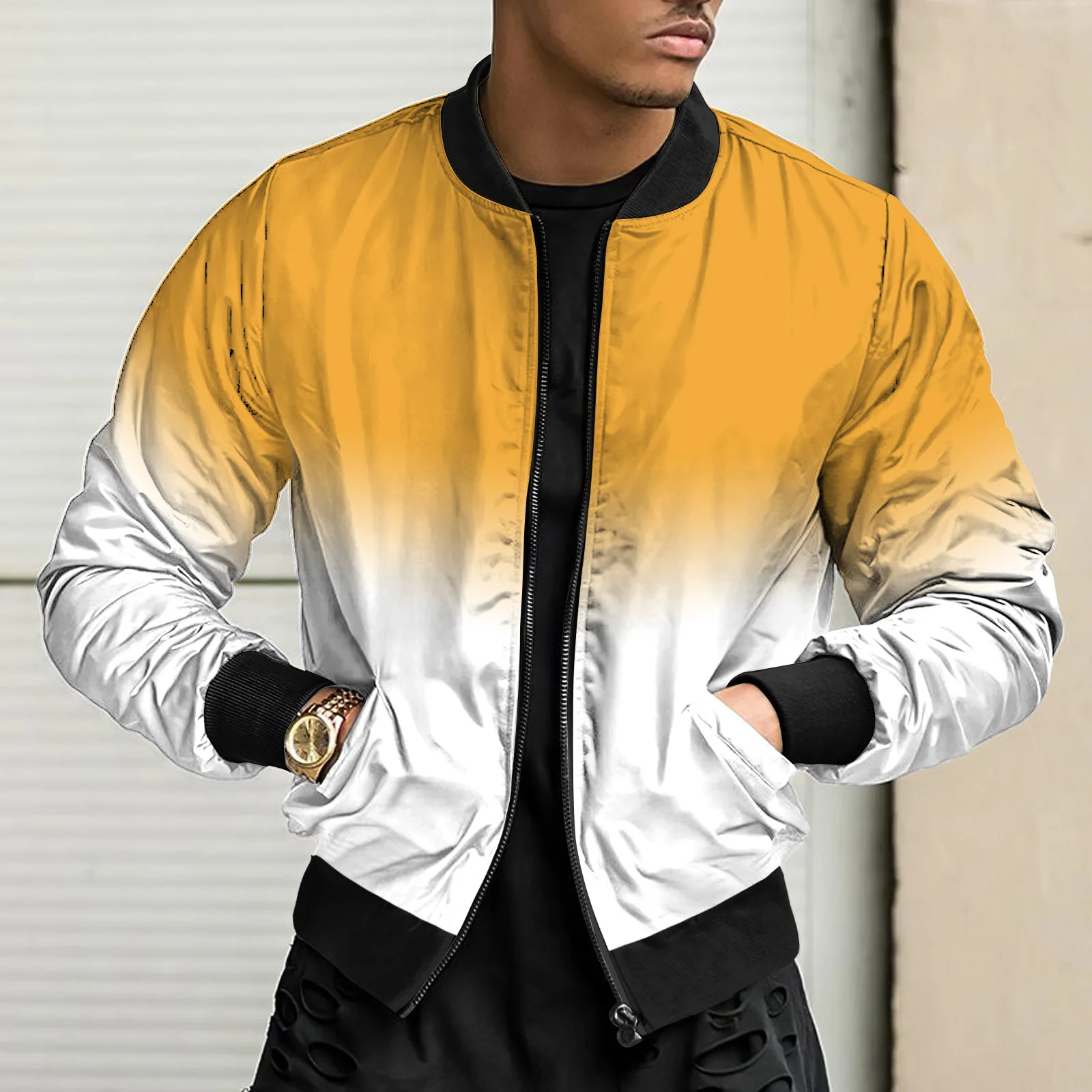 European and American jackets men's casual fashion tops 2022 autumn and winter new clothes trendy men's jackets