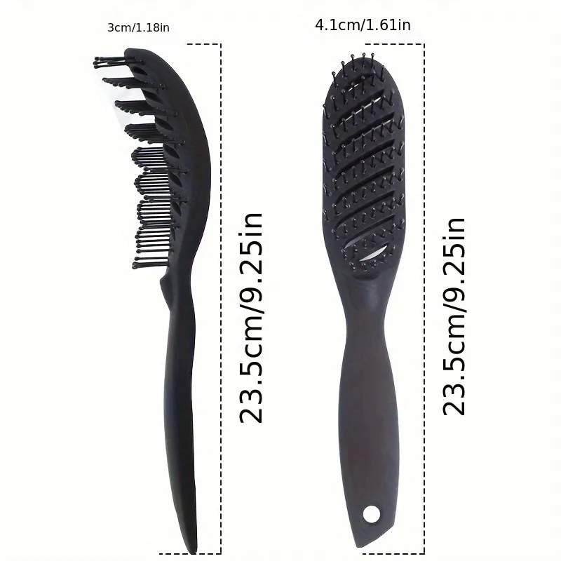 Professional Hair Styling Comb - Durable, Heat-Resistant, Nylon Bristles for All Hair Types, Detangling & Blow Drying