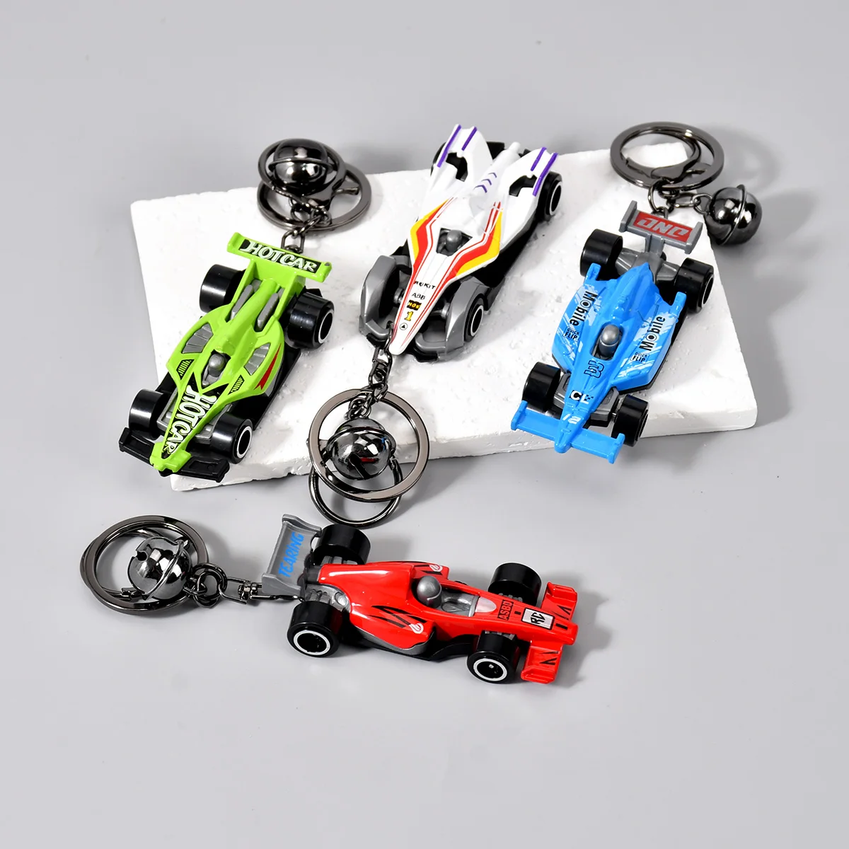 1 個ミニフェラーリフォーミュラ F1 キーホルダー亜鉛合金金属