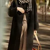 Plus Size Women's Woolen Coat Medium Length Double-Sided Fleece Loose Outerwear Autumn Winter New Style Polyester Fiber