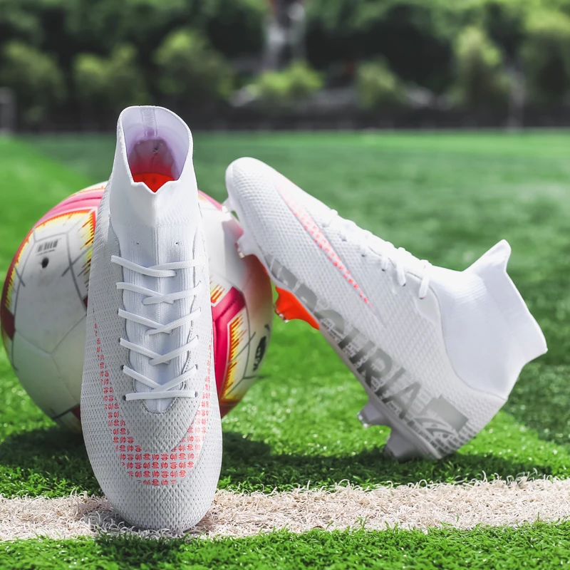 Football Shoes Soccer Sock Soccer Plastic Shin Guard for Adults Kids Customize Set Men Women TFFG Outsole Training Boots