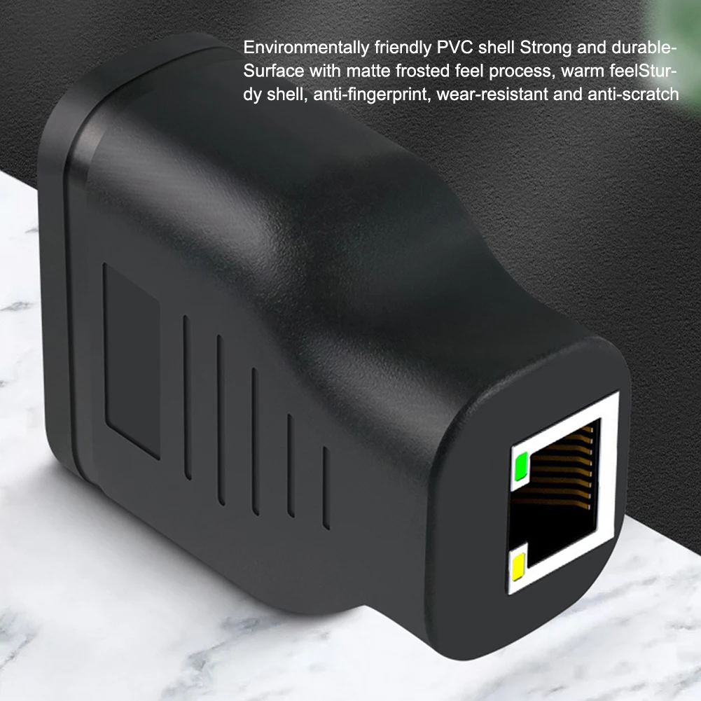 1 To 2 Extender PVC Ethernet Splitter Converter Socket Connector RJ45 Network Adapter with USB Power Cable For Cat5 Cat5e Cat6