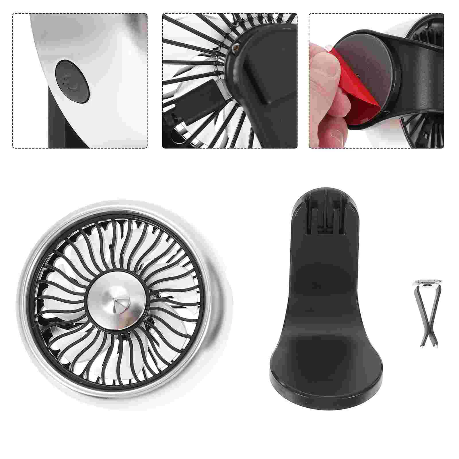 

Fan with Light Electric Cooling Fan Vehicle Fan Portable Electric Fan for Car