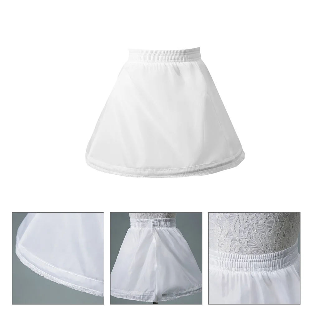 Children's Panniers Crinoline Underskirt Pettiskirt Polyester Petticoat Bubble Kids