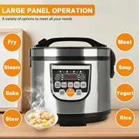 Autocuiseur Électrique Intelligent 5L en Acier Inoxydable 220V, Multicuiseur Domestique à Surface Antiadhésive pour Cuisine, Cuiseur Lent 2