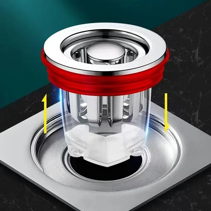 Floor Drain Core Anti Odor Floor Drain Core Shower Plug Insect Proof Hair Catcher Backflow Preventer Toilet Sewer Filter Inner Bathroom Tools