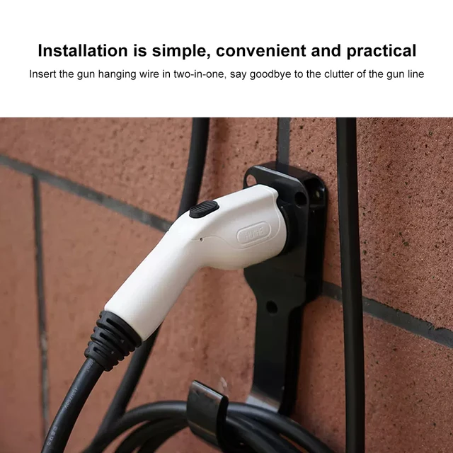 Kabel Halter EV Ladegerät Wand Haken Wand Halterung Holster Dock Für EVSE  Elektrische Fahrzeug Ladekabel Wallbox Kabel Haken Auto aufhänger -  AliExpress