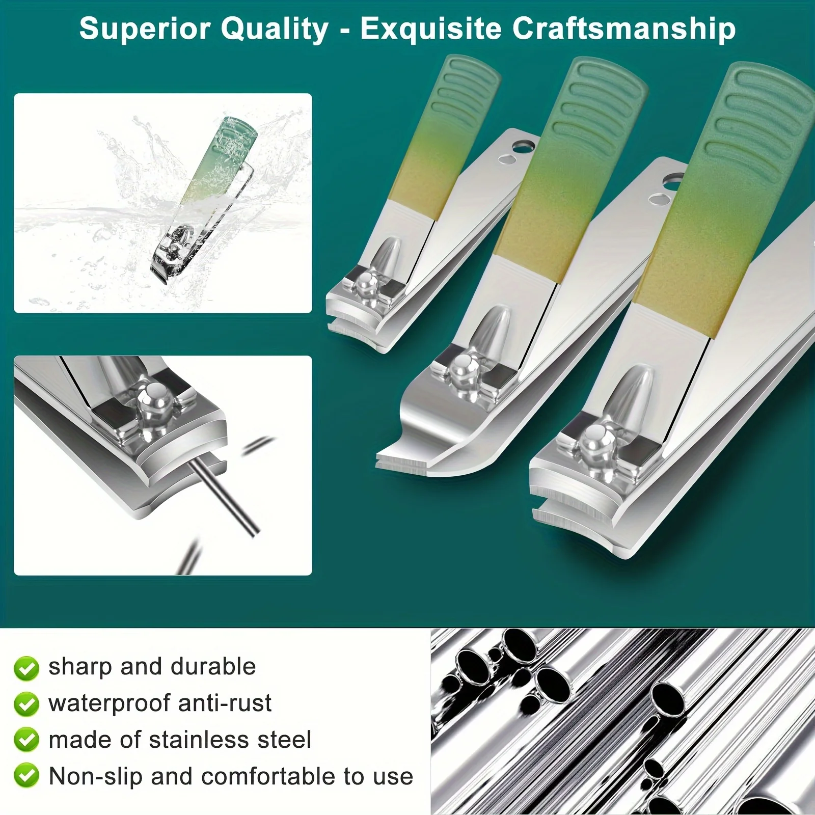 Nail Clipper Set 30 PCs Manicure Pedicure Stainless Steel