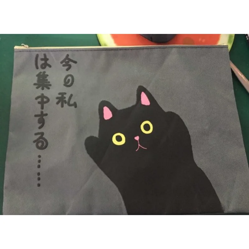 1pcs 9.25 x 12.99 Inch Canvas File Folder Organizers A4 Paper Storage Bags with Handle and Zipper for Office Storage