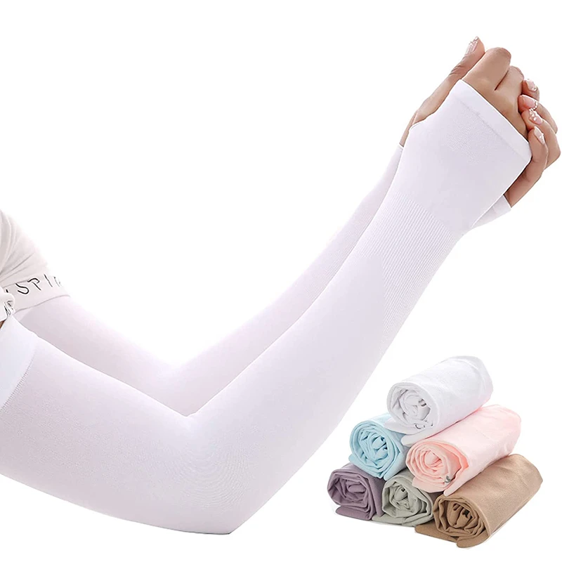 Summer Outdoor Sports Arm Sleeves UV Sun Protection Cover Cool Elastic
