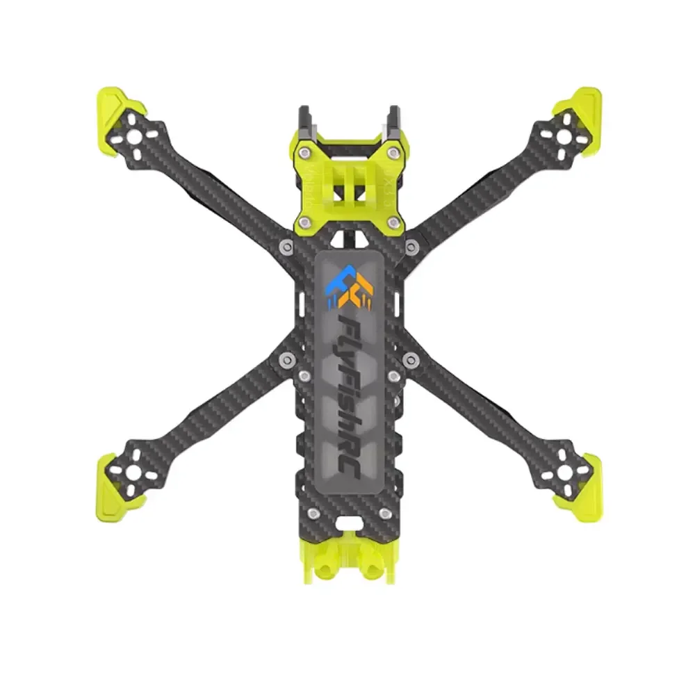 Châssis Volador VX3.5 assemblé, montrant la platine inférieure et les bras en carbone