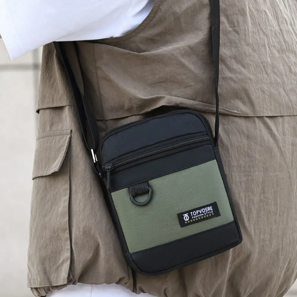 Fashion Oxford Cloth Men Shoulder Bag Waterproof Large Capacity Crossbody Bag Portable Casual Messenger Bag Travel