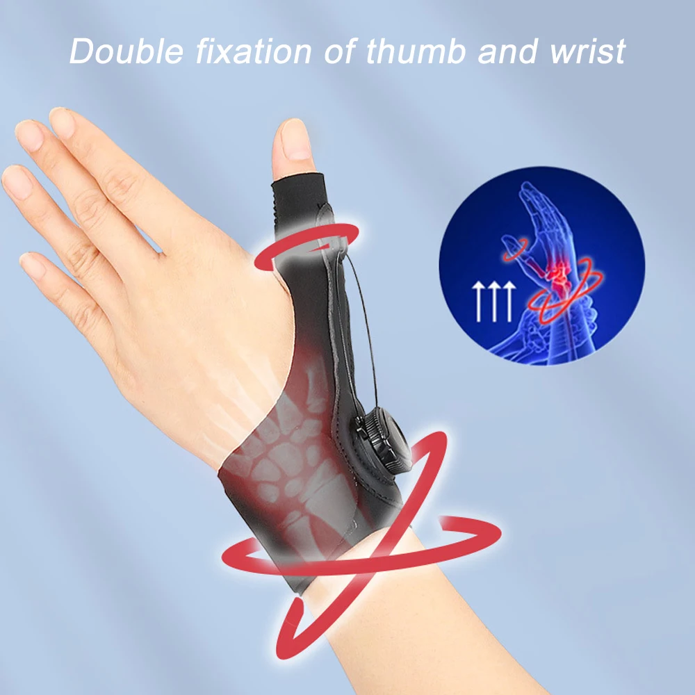 Wrist and Thumb Brace Thumb Splint for Arthritis CMC Trigger Carpal Tunnel Relief De Quervains Tenosynovitis Night Support